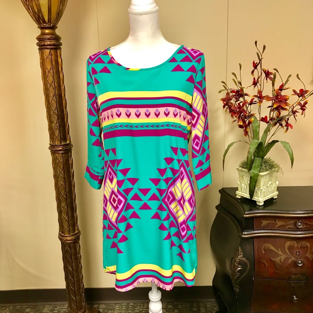 ⭐️nwot⭐️ fun bright dress